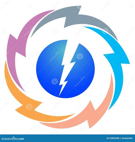 power logo stock vector illustration  energy flower