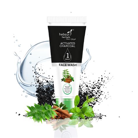 activated charcoal face wash hebsur herbals