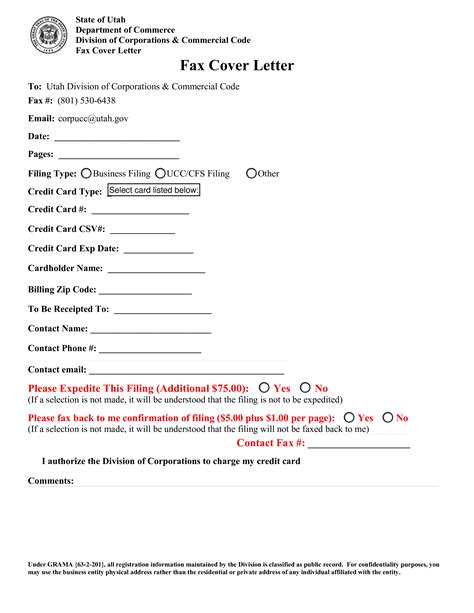 sample fax cover letter templates  allbusinesstemplatescom