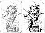 Daredevil Coloring Pages Finch Dave Deviantart David Drawings Popular Library Choose Board Sketches Coloringhome sketch template