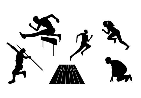 athletic silhouettes clipart   cliparts  images  clipground