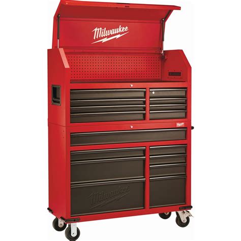 Milwaukee 46 In 16 Drawer Steel Tool Chest And Rolling Cabinet Set