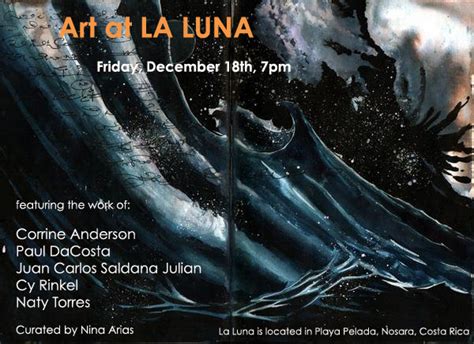 Art Show Opening At La Luna This Fri Dec 18 7pm