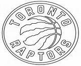 Nba Coloring Toronto Pages Raptors Logo Printable sketch template
