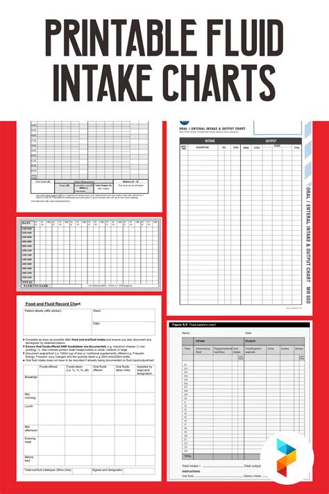 fluid intake charts    printables printablee charting