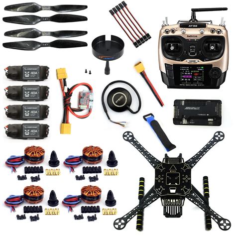 diy quadcopter rc fpv drone  frame kit  apm  flight control  comapss ats tx kv