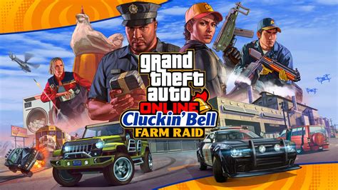 gta  heist announced  rockstar games titled  cluckin