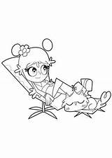 Yumi Coloriages sketch template
