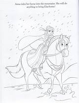 Frozen Coloring Pages Sheets Horse Disney Illustrations Official Anna Colouring Fanpop Elsa Kids Book Color Choose Board sketch template