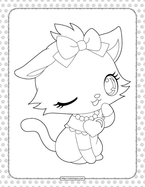 cute printable cat coloring pages cute kitten coloring pages