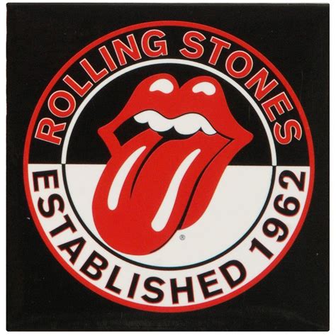 est 1962 magnet rolling stones poster rock band logos rolling stones