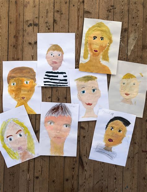 mit kindern huebsche selbstportraits zeichnen mein easypeasy crashkurs