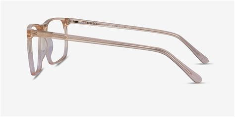 Fairmont Rectangle Clear Yellow Frame Glasses For Men Eyebuydirect