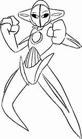 Deoxys Colorare Malvorlagen Tekeningen Morningkids Ausmalen Pokémon sketch template