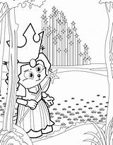 Glinda Wicked Oz sketch template