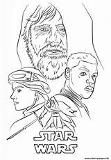 Force Coloring Pages Wars Star Awakens Jedi Poster Last Bb8 Vii Episode Printable Print Bb Rey Drawing Tutorials Sheets Color sketch template