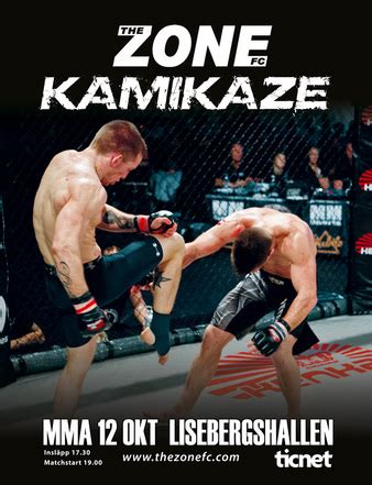 zone fc  kamikaze mma event tapology