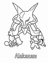 Alakazam Pokemon Coloring Pages Electric Drawing Plusle Minun Getcolorings Print Color Getdrawings Paintingvalley Fun sketch template