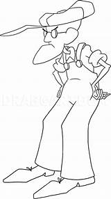 Bagge Eustace Draw Step Dragoart Coloring sketch template