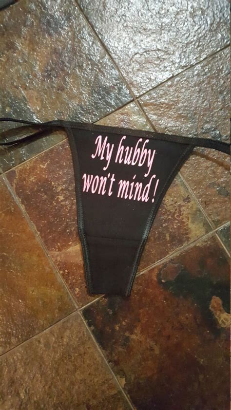 My Hubby Won T Mind Hotwife Cuckoldress Panties Thong Etsy