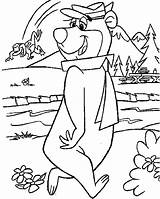 Bear Yogi Coloring Pages Choose Board sketch template