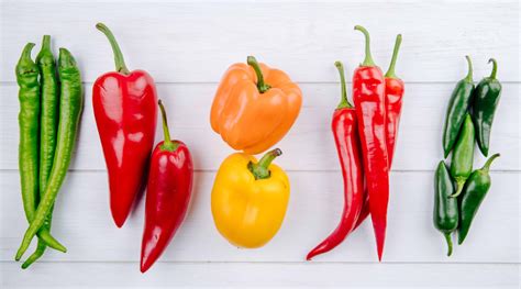 types  chili peppers chart