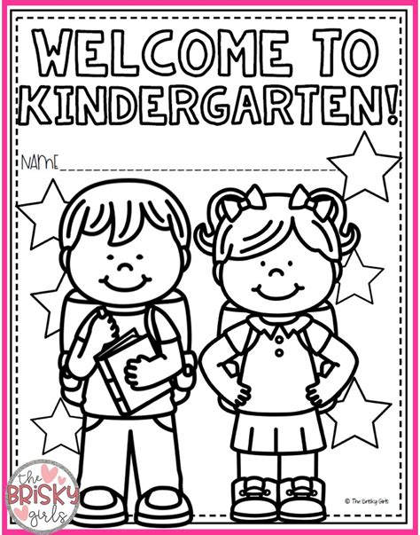 kindergarten coloring page