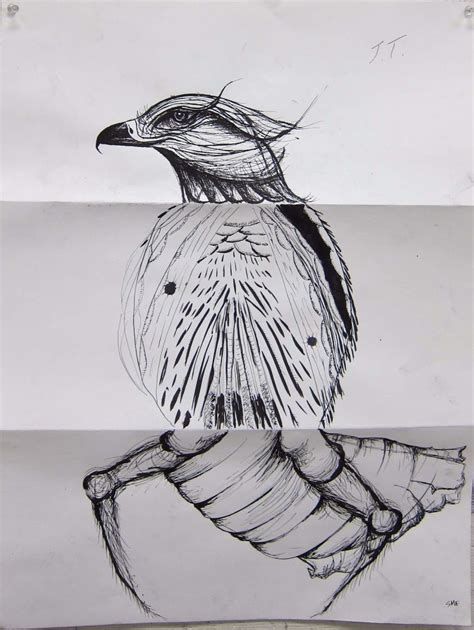 exquisite corpse texture exploring visual art drawing projects
