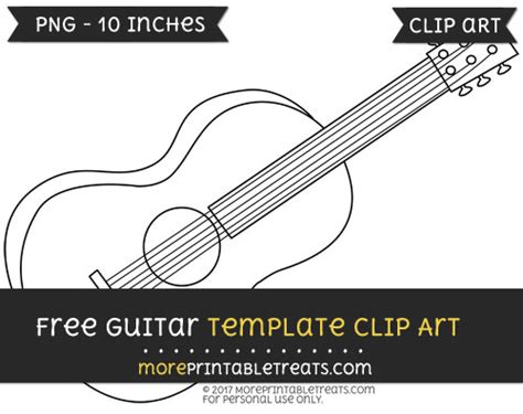 guitar template clipart