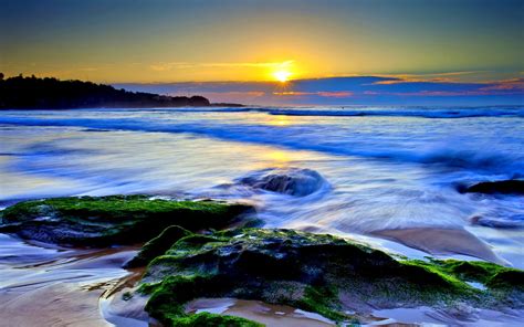 10 Best Beach Sunset Desktop Wallpapers Freecreatives