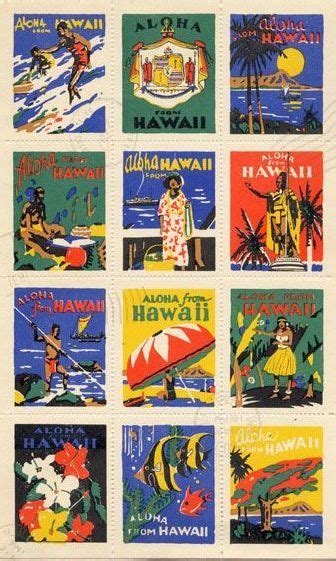 Vintage 1940s Art Deco Billy Devorss Hawaiian Pin Up Print