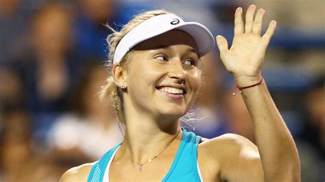 daria gavrilova sends agnieszka radwanska packing in connecticut