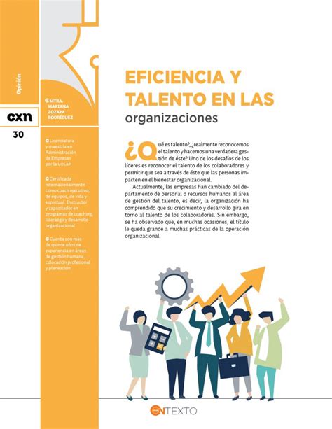 Eficiencia Y Talento En Las Organizaciones Revista Conexión Udlap