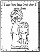 Jesus Serving Follow Lesson Christ Others Coloring Pages Activity Church Choose Kids Serve Helps Primary Clip Service Childrens Him Way sketch template