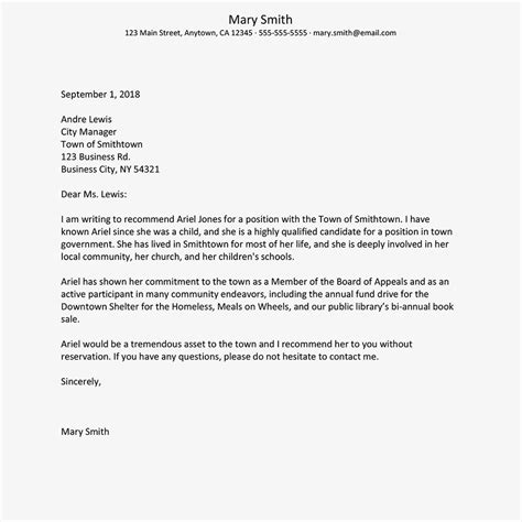 recommendation letter generator formal letter