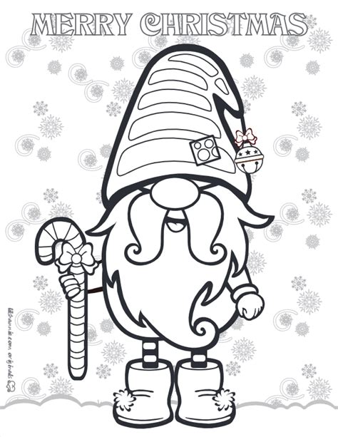 gnome coloring pages