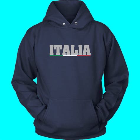 italian shirts unisex hoodie with italia design etsy