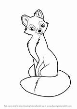 Fox Vixey Draw Hound Drawing Cartoon Step sketch template