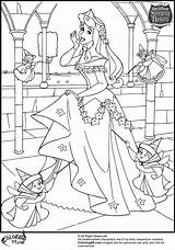 Aurora Coloriage Sheets Aurore Princesse Sleeping Castle Teamcolors Pintar Davemelillo sketch template