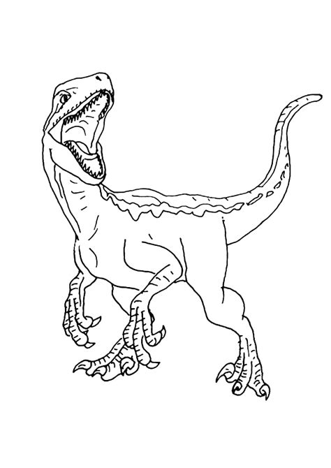 sensational velociraptor dinosaur coloring page
