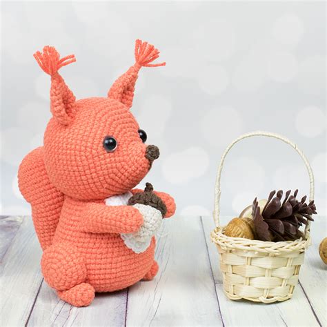 amigurumi squirrel crochet pattern printable  amigurumi today shop