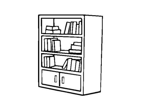 bookcase  drawers coloring page coloringcrewcom