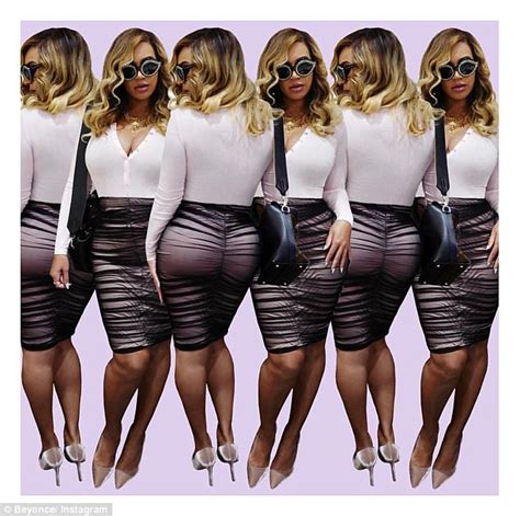 Beyonce Shows Off Curves In Black Mini Dress For Instagram Daily Mail