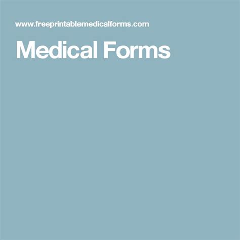 medical forms medical medical printables