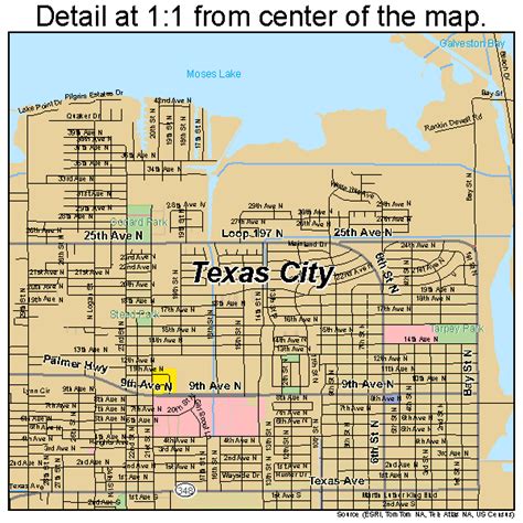 texas city texas street map