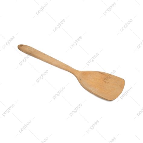 wood spatula turner isolated  white background wood turner kitchenwear wood png transparent