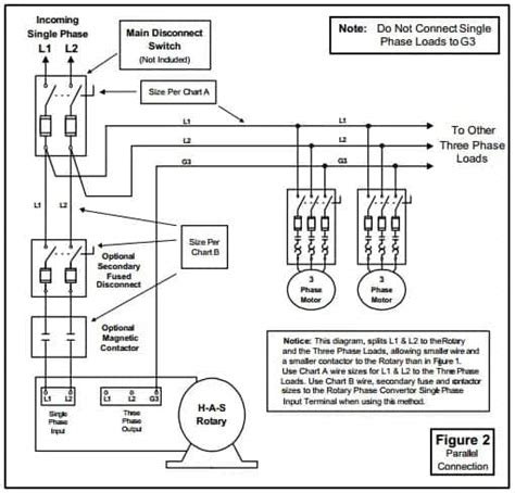 wiring diagram  phase converter