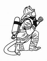 Fireman Clipart Firefighter Clipartmag Coloring sketch template