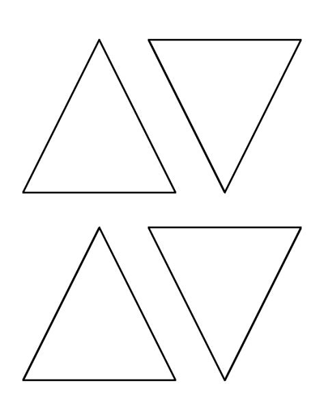 printable triangle template