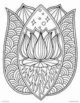 Coloring Pages Flower Lotus Mandala Printable Adults Color Adult Unique Sheets Book Print Pattern Roots Cute Drawing Getcolorings Getdrawings Rocks sketch template